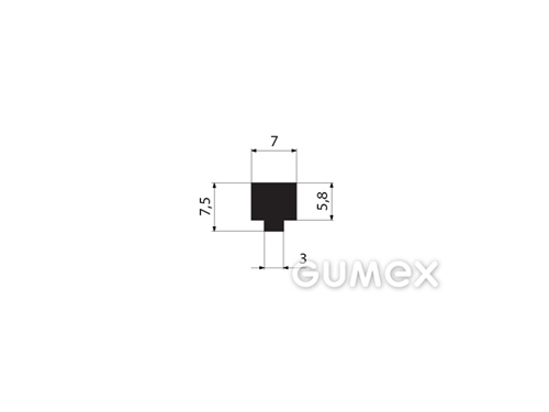 GUMMIPROFILE T-FORM - EPDM